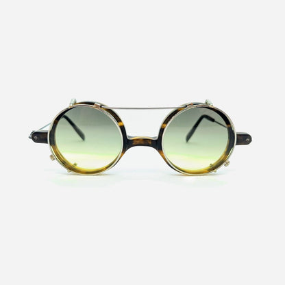 （Sprung Eyewear）Sprung #03 [ 丸型レンズ / クリップオンサングラス / アセテート / チタン / レンズ交換可 / 鯖江産眼鏡 ]