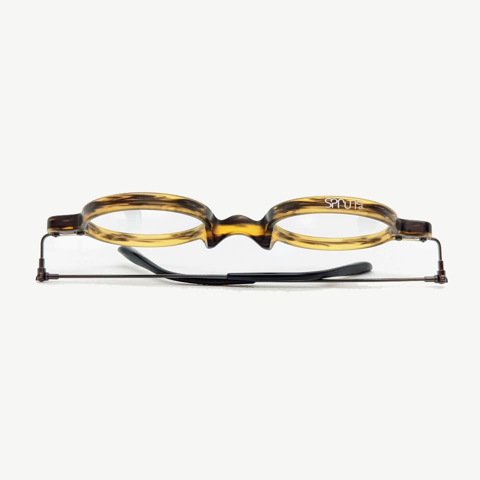 （Sprung Eyewear）Sprung #03 [ 丸型レンズ / クリップオンサングラス / アセテート / チタン / レンズ交換可 / 鯖江産眼鏡 ]