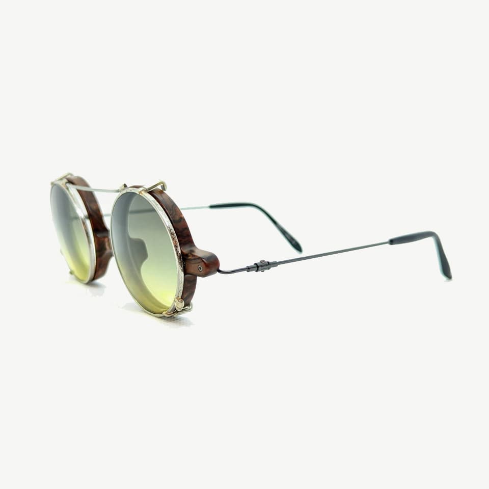 （Sprung Eyewear）Sprung #03 [ 丸型レンズ / クリップオンサングラス / アセテート / チタン / レンズ交換可 / 鯖江産眼鏡 ]