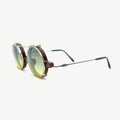 （Sprung Eyewear）Sprung #03 [ 丸型レンズ / クリップオンサングラス / アセテート / チタン / レンズ交換可 / 鯖江産眼鏡 ]