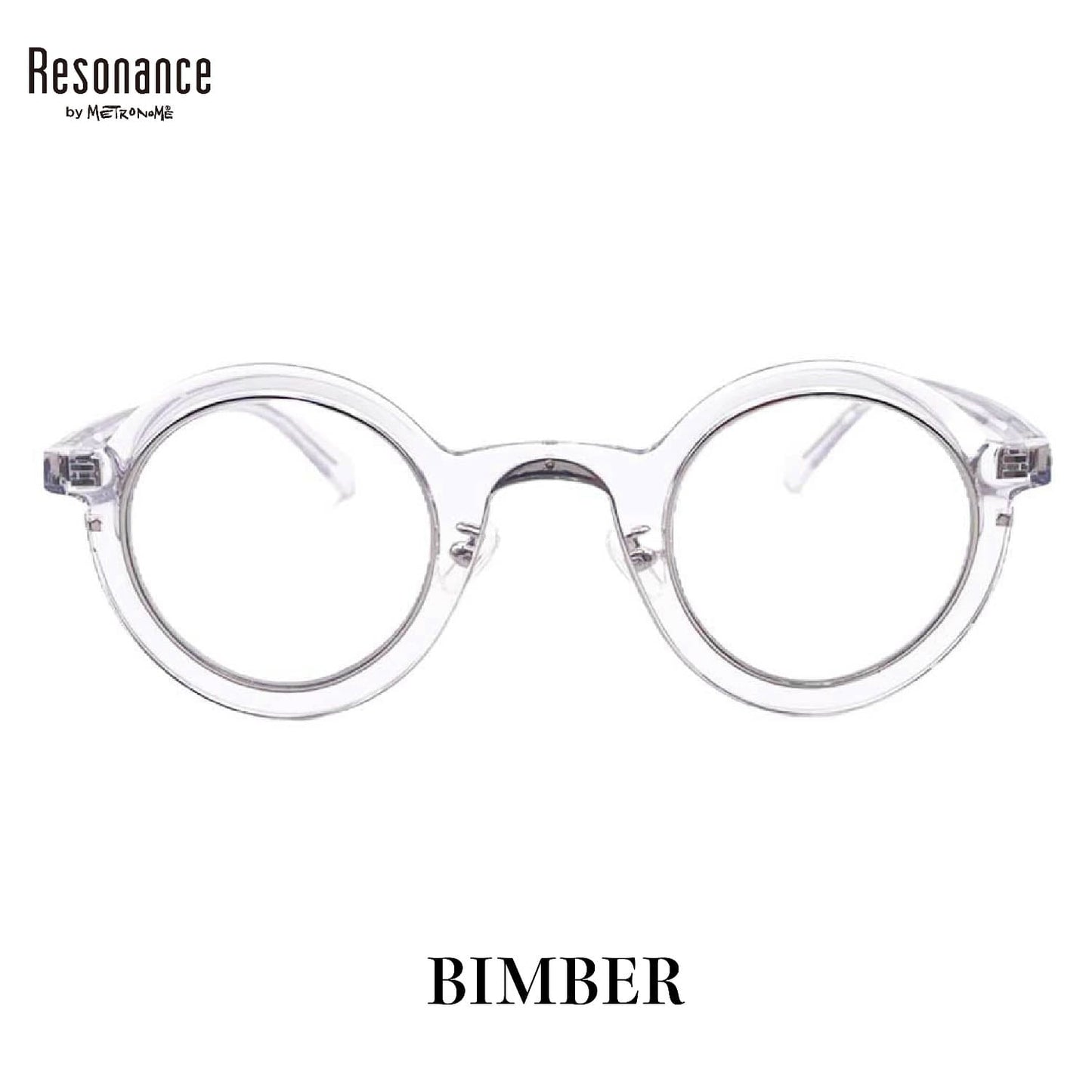 （Resonance・サングラスタイプ・C1：Silver）BIMBER / BRIDGE / FEST [クリアフレーム / アセテート]